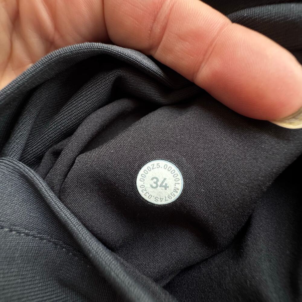 Lululemon Commission Pant Slim *Warpstreme 34" asphalt Grey inseam 29 - Picture 7 of 8